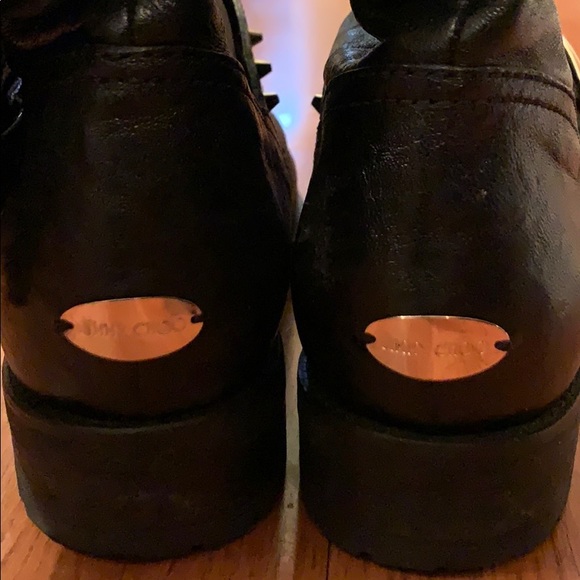 Jimmy Choo leather studded moto boots - Picture 5 of 8